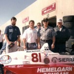 Dale Carlson, Billy Vukovich III & Jim Wallsnext to car 81